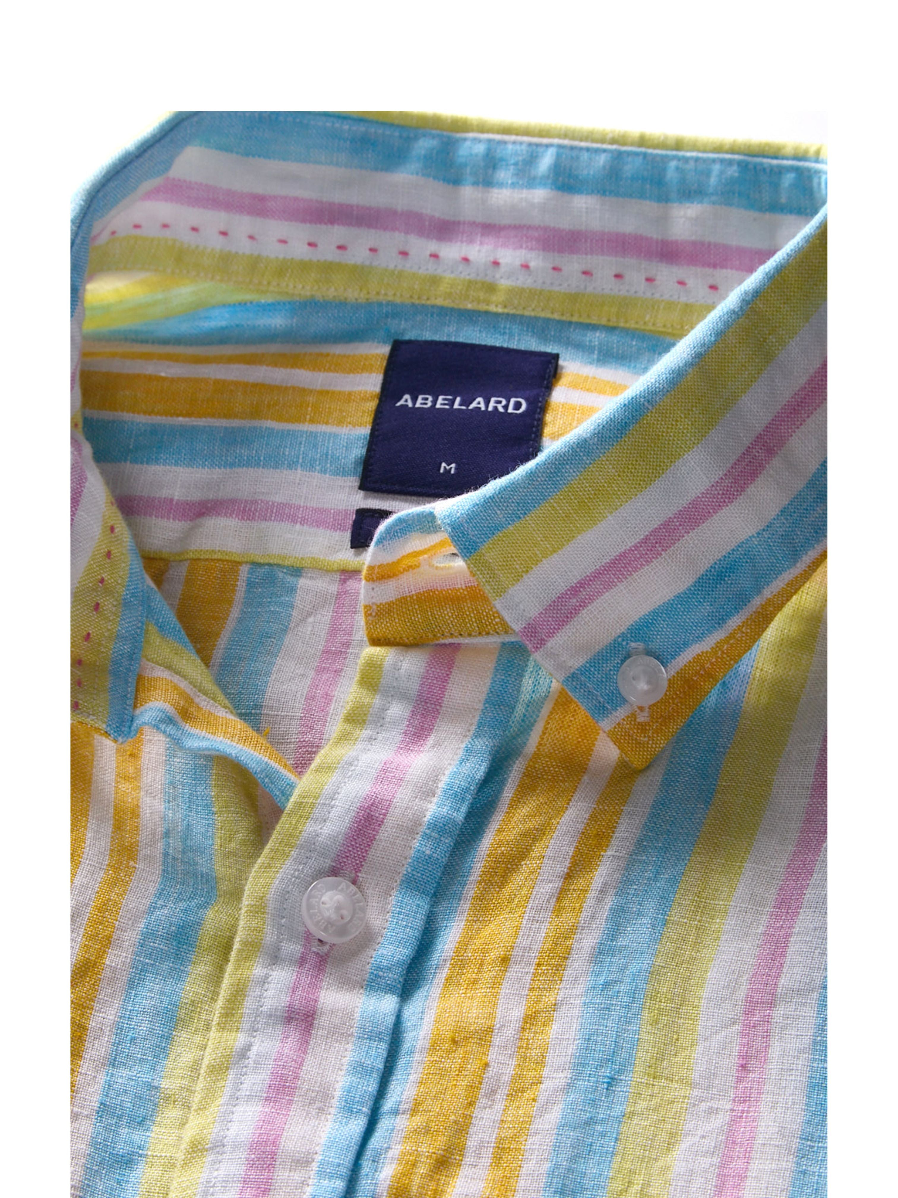 San Micaele Linen Stripe Lemon Multi