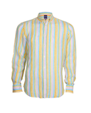 San Micaele Linen Stripe Lemon Multi