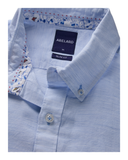 Mottle Linen Short Sleeve Classic Shirt