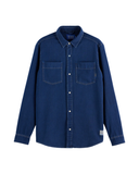 Regular Fit Premium Indigo Twill Washed Shirt