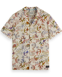 Printed Viscose Short Sleeve Shirt