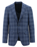 Siena Blue Check Super 110 Wool Sports Jacket