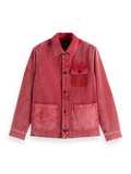 Washed corduroy worker jacket