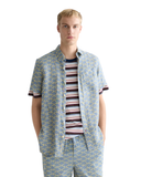 Printed Linen Regular Fit Short Sleeved