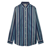 Essential Oxford Stripe Blue L/S