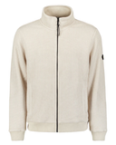 Sweater Full Zip Stand Up Collar Bonded Knit