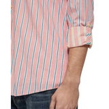 Dobby striped button down shirt